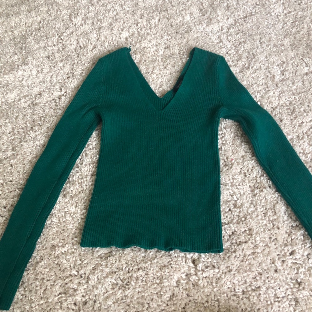 V neck sweater shirt